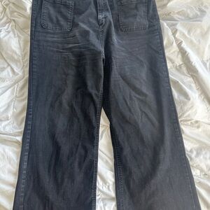 Black Wide-Leg OAT Jeans